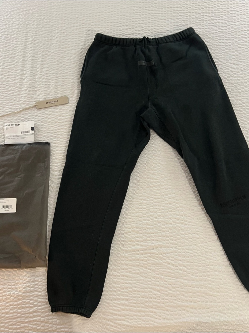 Authentic ESSENTIALS Stretch Limo Sweatpants Men’s Size Large L - Black